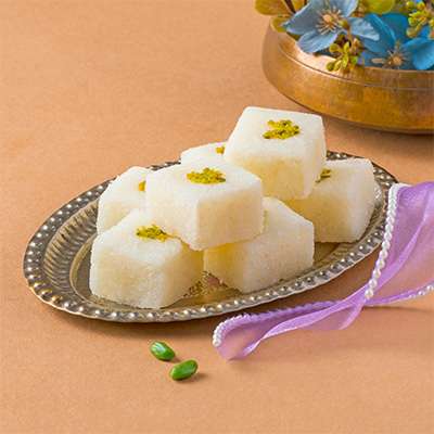 image-WUS7DZ-1742635446 Premium Traditional Coconut Barfi – 100% Natural, Wholesome & Chemical-Free Sweet Treat